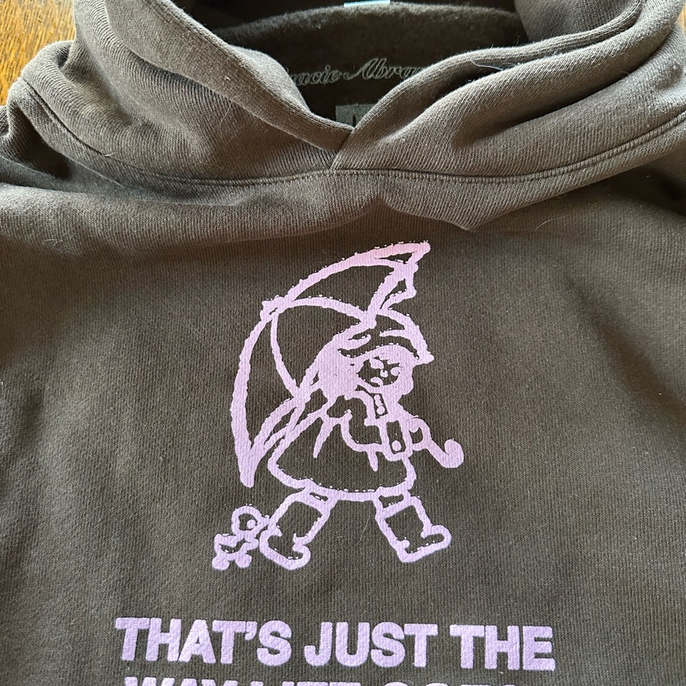 Gracie Abrams Tour Hoodie “That’s Just The Way Life Goes” Brown and Pink NEW